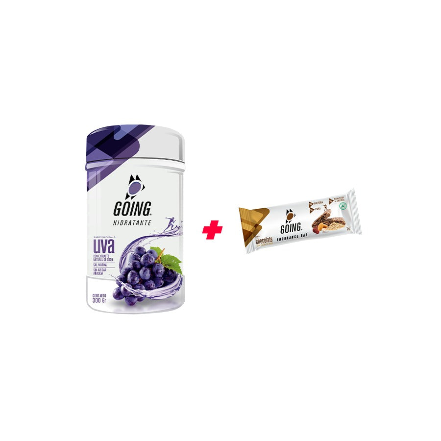 Hidratante con electrólitos -tarro con 30 porciones - sabor UVA + Obsequio