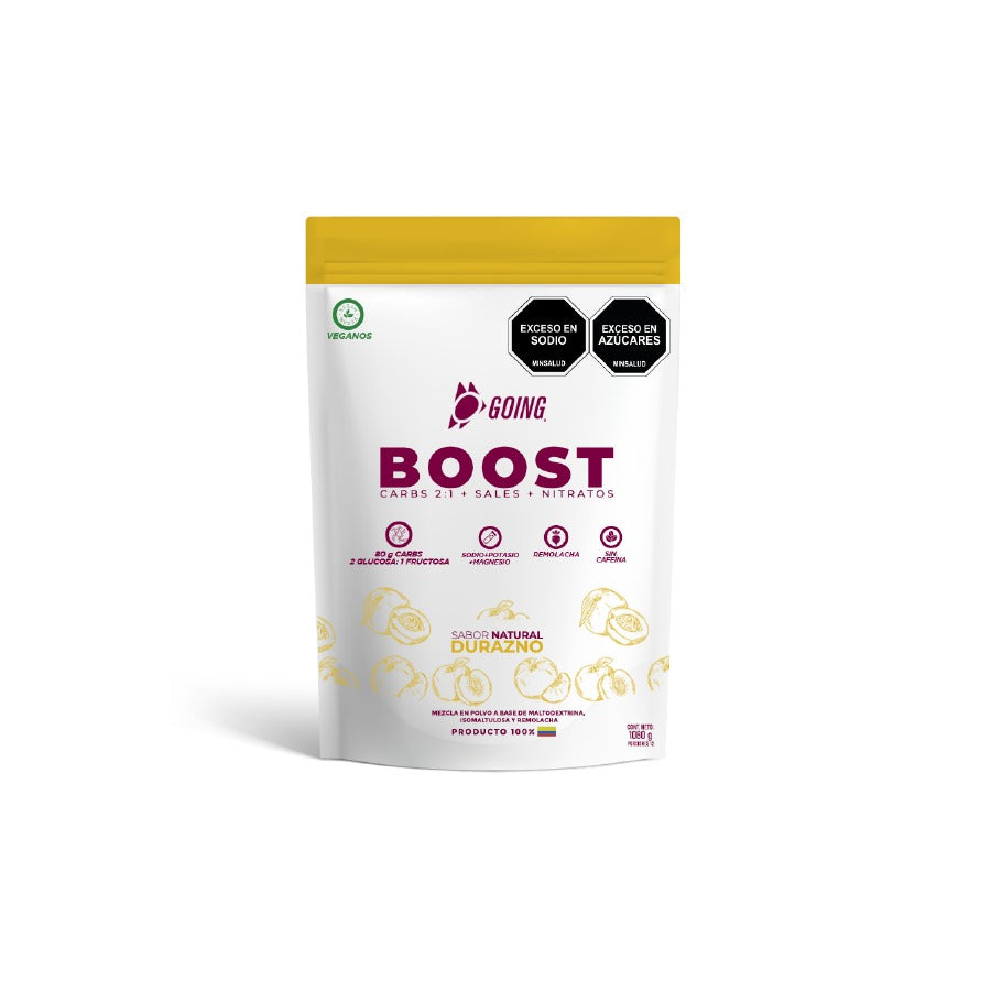 Energy Pro: 24 geles energéticos + 2 boost Toronja + 2 boost Durazno + 1 Caramañola