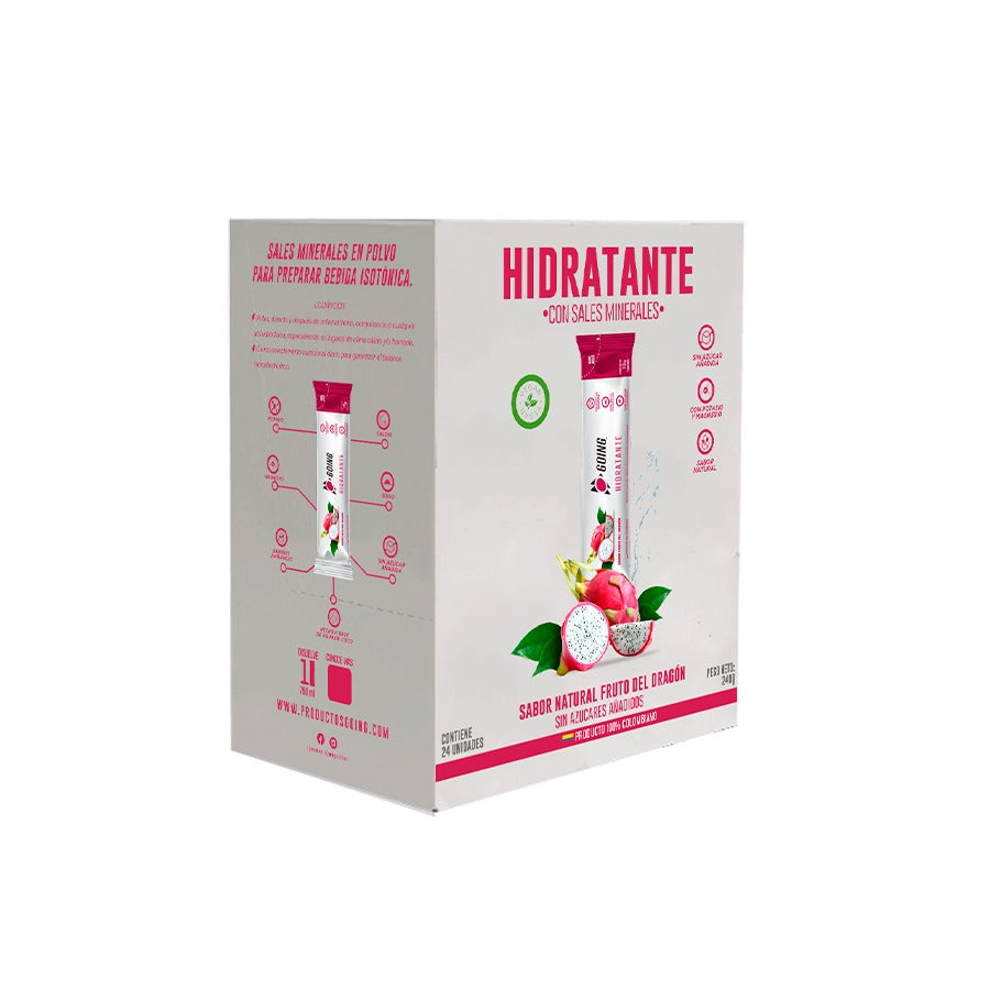 Caja de hidratante con electrólitos x 24 und - sabor FRUTO DEL DRAGÓN
