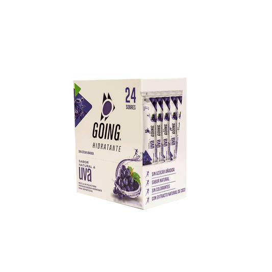 Caja de hidratante con electrólitos x 24 und - sabor UVA + CARAMAÑOLA DE OBSEQUIO