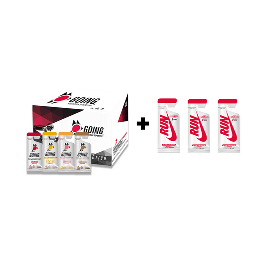 Caja x 24 Geles Energéticos Going Mixtos + 3 Geles Going x Nike GRATIS