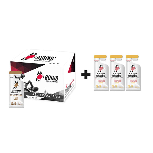 Caja x 24 Geles Energéticos Going Sabor Café + 3 Geles GRATIS