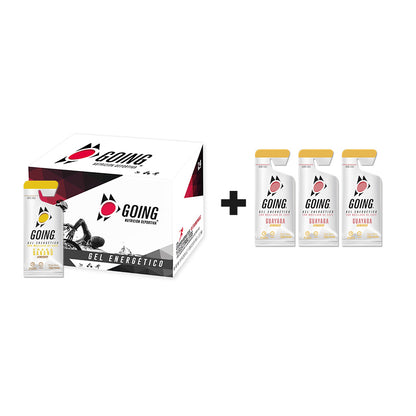 Caja x 24 Geles Energéticos Going Sabor Fresa Banano + 3 Geles GRATIS