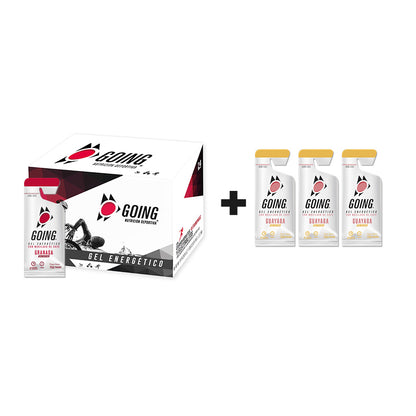 Caja x 24 Geles Energéticos Going Sabor Granada + 3 Geles GRATIS