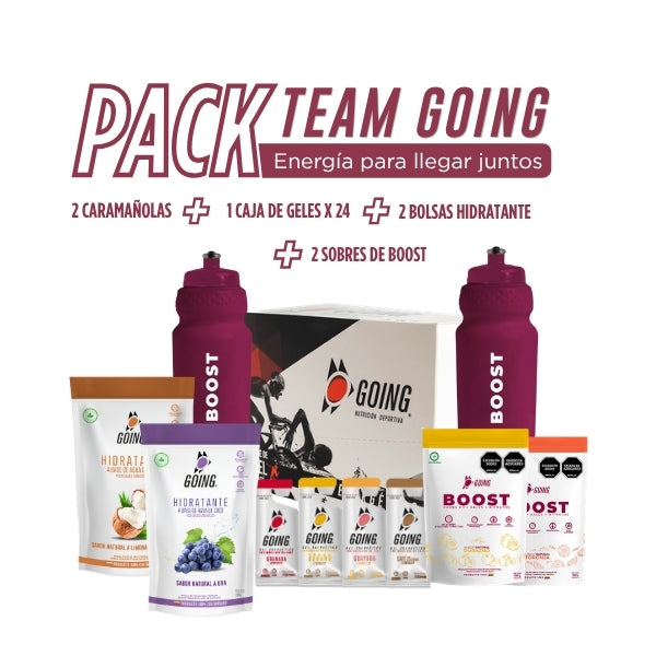 PackTeam: 24 geles mix+ 2 Doypack de hidratante + 2 Boost mix + 2 Caramañolas