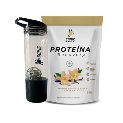 Bolsa de proteína vegana + Shaker obsequio x 20 porciones - sabor a VAINILLA