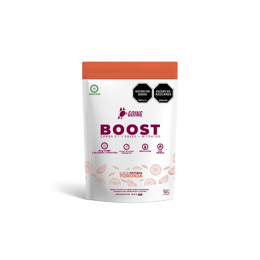 Energy Pro: 24 geles energéticos + 2 boost Toronja + 2 boost Durazno + 1 Caramañola