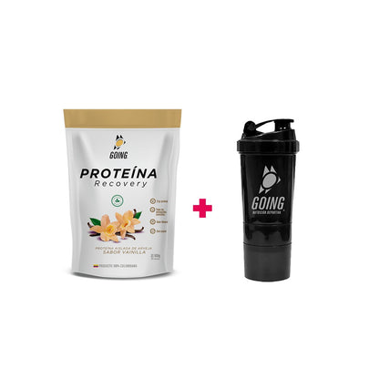 Bolsa con 20 porciones -proteína vegana - sabor a VAINILLA +shaker