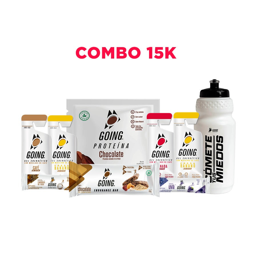 KIT ALLIANZ15K - ENVÍO GRATIS- 3 geles energéticos + 3 hidratantes +1 proteína + 1 barras endurance + caramañola