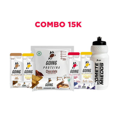 KIT ALLIANZ15K - ENVÍO GRATIS- 3 geles energéticos + 3 hidratantes +1 proteína + 1 barras endurance + caramañola