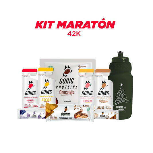 Kit 42k  9 geles energéticos + 7 hidratantes +1 proteína + 2 barras endurance + 1 Caramañola