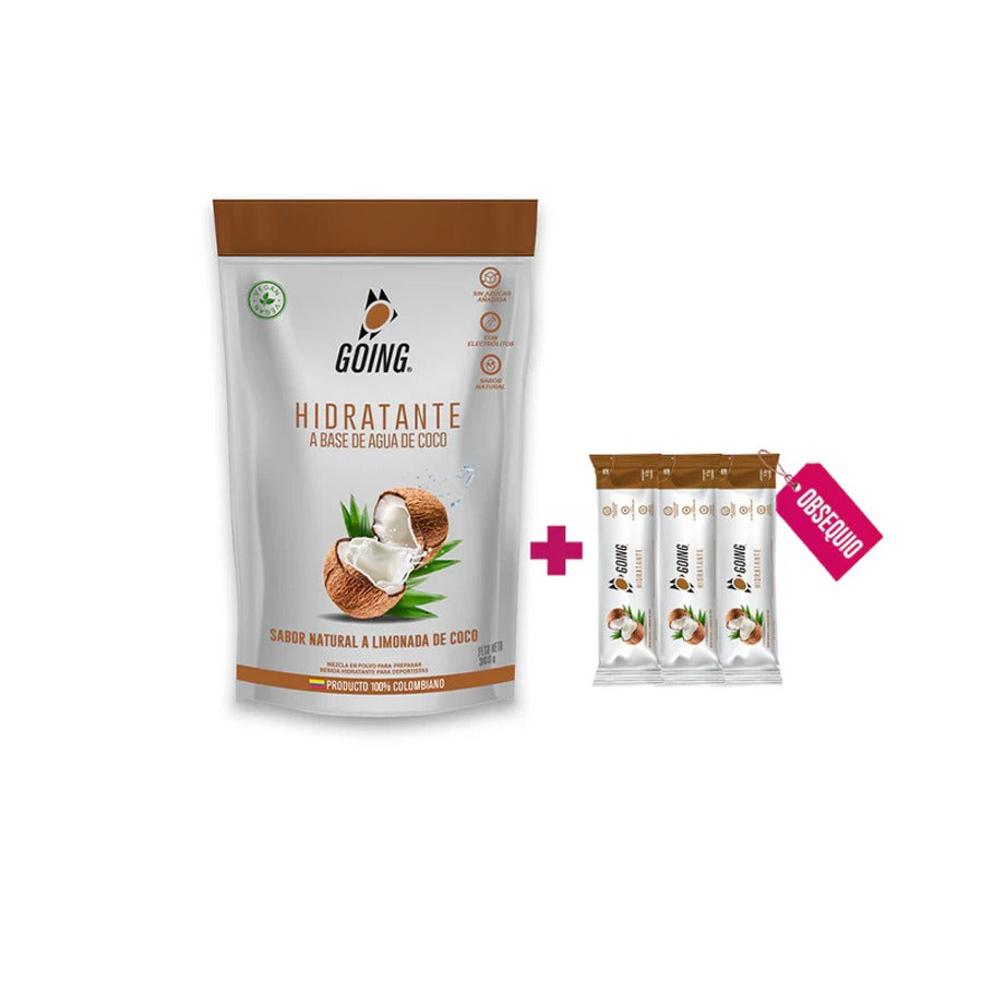 Bolsa de hidratante con electrólitos x 30 porciones - LIMONADA DE COCO + 6 STICKS GRATIS
