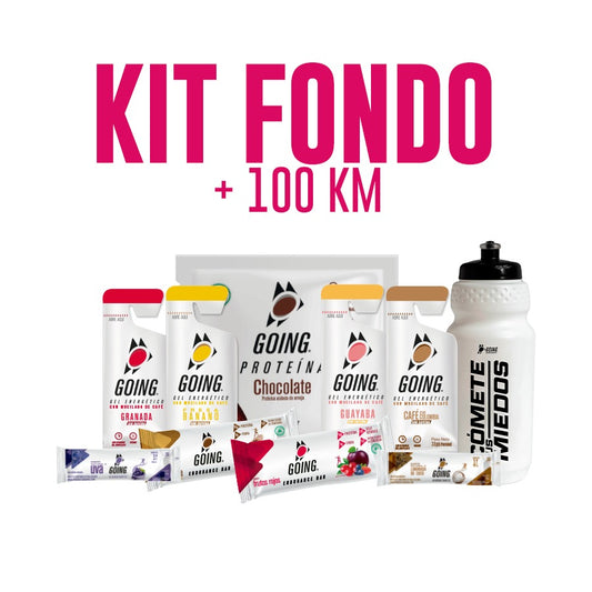 Kit Gran Fondo - 6 geles energéticos + 9 hidratantes +1 proteína + 4 barras endurance + caramañola de obsequio
