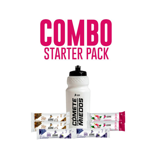 Starter pack: 6 sticks de hidratante con electrólitos - mixtos + Caramañola de obsequio